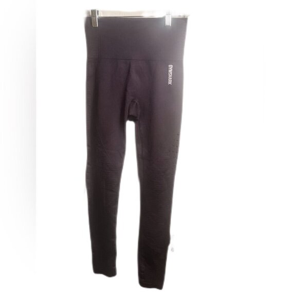 Gymshark Energy black casual yoga lightweight athletic Seamless Leggings tight S - Picture 2 of 3